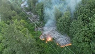 Wildfire near Trans-Canada Highway closes eastbound lane
