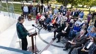 Memorial garden honours survivors of hockey coach's sexual abuse in Westmount, Que.