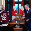 Carney tells Montreal Victoire players their PWHL championship is an 'inspiration'