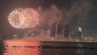 Canada geese get front-row seat (swim) to U.S. fireworks in Detroit River
