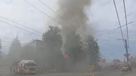 Crews battle fire at vacant SRO building in Vancouver's Strathcona neighbourhood