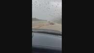 Rain, thunderstorms flood Trans-Canada Highway near Pasadena