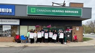 Hearing services workers in Hamilton continue to strike alongside Ontario colleagues