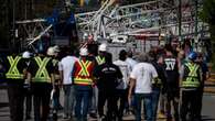 Collapsed crane blocking Vancouver road won't be moved for a week: fire official