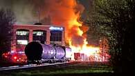 Exhaust sparks likely caused train to ignite before rolling through downtown London: TSB