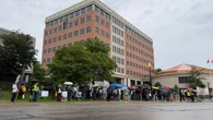 Protesters gather in defence of Kitchener encampment