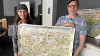 This 1980s map of Sudbury, Ont., used cartoonish caricatures to promote the city