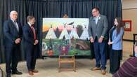 Miawpukek powwow captured in latest Indigenous artwork hanging in N.L. legislature