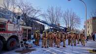 Large fire engulfs Anjou apartment building, injuring 5