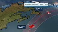 Ernesto will track south of the Maritimes on Monday