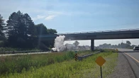 Morning crash closes westbound lanes of 402 at Col. Talbot Road