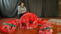 This artist made a 7-foot-long lobster, which doubles as a self-portrait