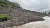 Rockslide closes part of South Klondike Highway, leaving travellers stranded