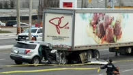 Man dead, woman critically injured in Brampton crash, police say