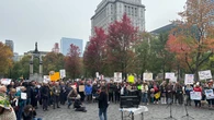 Montrealers show up to support democracy at 'No Tyrants' protest