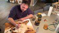 Saskatoon man says painting with coffee helped him get his feet back on the ground