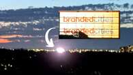 Seen this bright light at night? Might be this Royalmount billboard