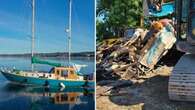 Journey of once-sunken sailboat reaches end, volunteer salvor feels left high and dry