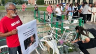 Mourners at vigil for pedestrian killed on Elgin Street demand safer roads