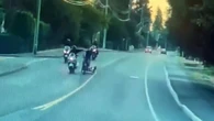 Police investigating incident where cyclist seemingly knocked into traffic by motorcyclist in Nanaimo, B.C.