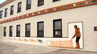 Yellowknife post office mural depicts history of mail delivery by dog teams