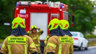 Zderzenie trzech aut w Koronowie. Droga Krajowa nr 56 zablokowana