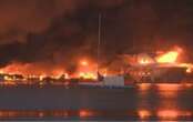 У Хорватії згоріли 22 яхти і катери на пристані