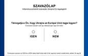 В Угорщині показали бюлетень для голосування щодо України в ЄС