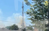 Під Курськом після атаки БпЛА загорілась телевежа