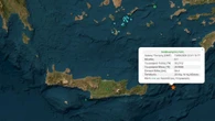 Fort séisme dans la zone maritime entre l'île grecque de Kasos et la Crète