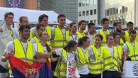 Message à l'UE : les coureurs serbes contre la corruption arrivent à Bruxelles