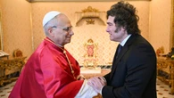 Le pape Léon XIV accueille le président argentin Javier Milei au Vatican