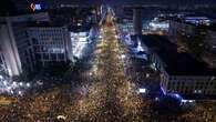 La gran protesta estudiantil en Serbia llega a Novi Sad