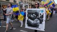 Manifestation à la mémoire des athlètes ukrainiens tués depuis le début de l'invasion russe