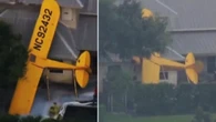 Nieudane lądowanie w Teksasie. Samolot uderzył w dach domu
