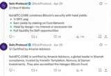  Bitcoin yield demand booming as institutions seek liquidity — Solv CEO 