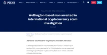  New Zealand man arrested in $265M crypto scam tied to FBI probe 