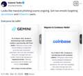  Crypto users report new scam emails spoofing Coinbase, Gemini 