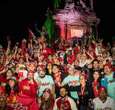 Festiva marea roja acompaña el regreso de los Diablos campeones   