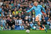 Haaland marca su gol 100 en empate del City   