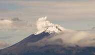 Nieve regresa al Popocatépetl   