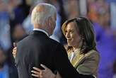 Kamala aparece en la convención para dar las “gracias a Joe”   