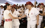 Sheinbaum da banderazo de salida a programa Salud Casa por Casa en SLP   