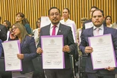 El INE entrega constancias a 45 ganadores, tras fallo del TEPJF   