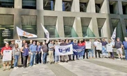 Mineros mexicanos protestan frente a empresa en Canadá   