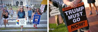 Protestan otra vez en 400 ciudades de EU por las políticas de Trump   