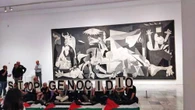 Protestan frente al Guernica  contra el genocidio en Palestina   