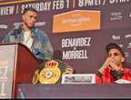 Benavidez y Morrell se calientan