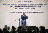 Ofrece Garduño disculpa pública por incendio en estación migratoria   