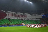 Afición del Galatasaray protesta por el genocidio contra palestinos   